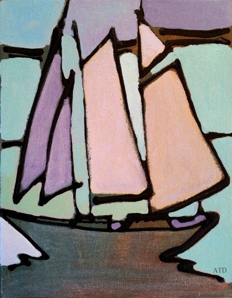 Click here to view Schooner Backlit by Ann Trainor Domingue