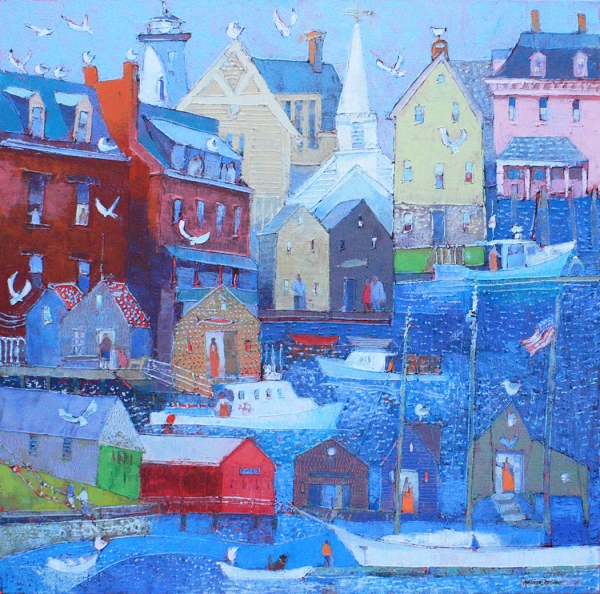 Click here to view Village at the Head of the Harbor by Ann Trainor Domingue