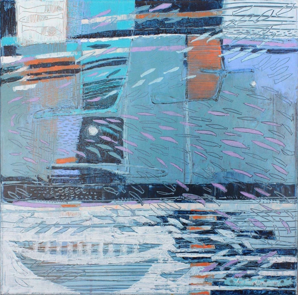 Click here to view Over the Horizon Blue by Ann Trainor Domingue