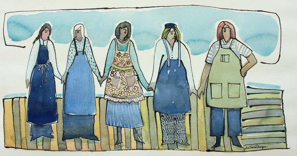 Click here to view Sisterhood of the Work Aprons by Ann Trainor Domingue