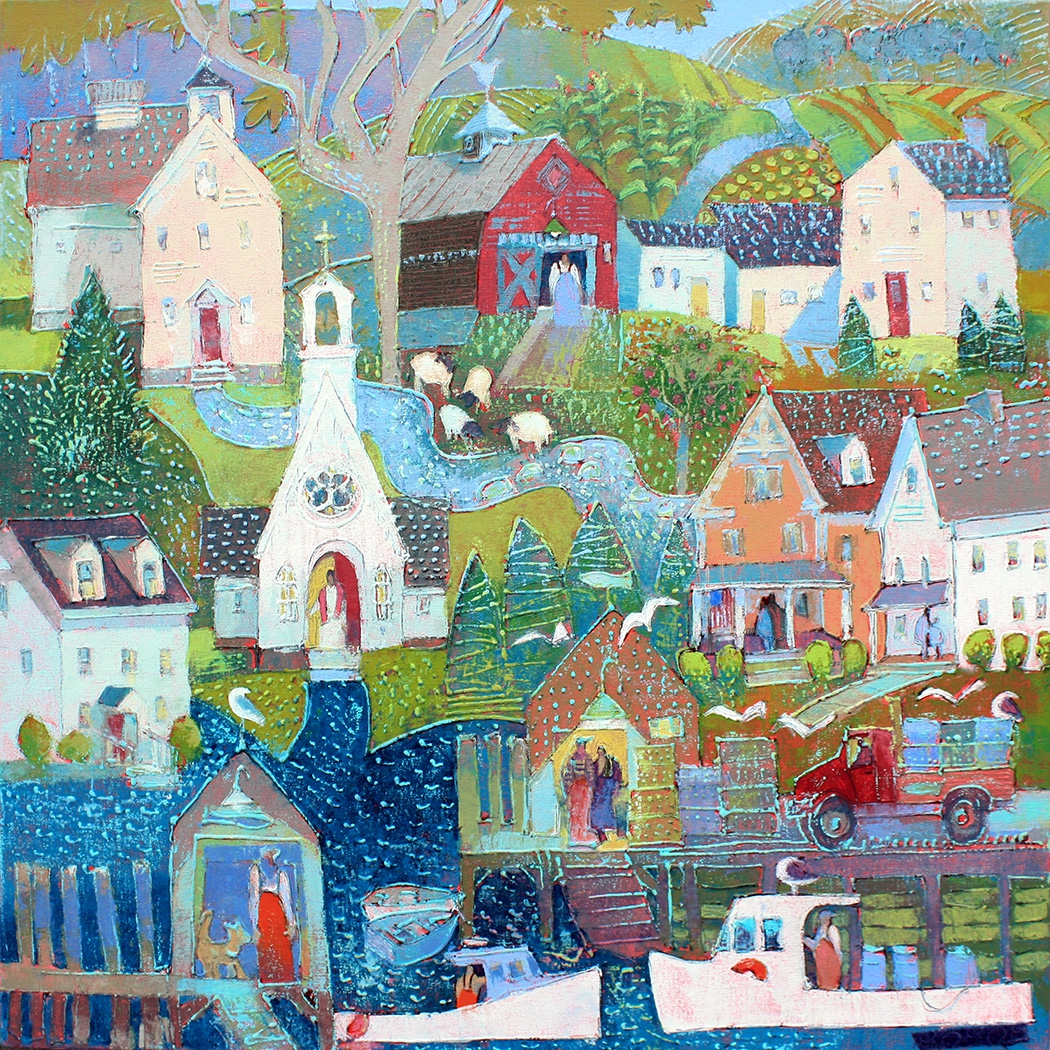 Village Down to the Sea by Ann Trainor Domingue