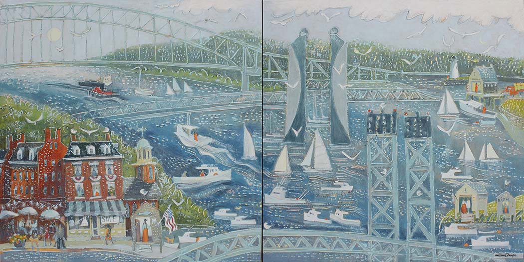 Click here to view Village Life by the Sea by Ann Trainor Domingue