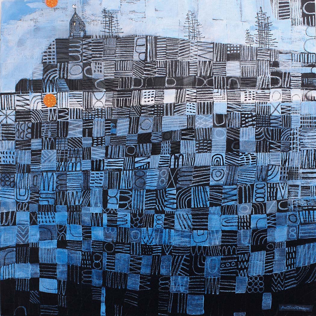 Click here to view Quilted Over Time in Blues by Ann Trainor Domingue