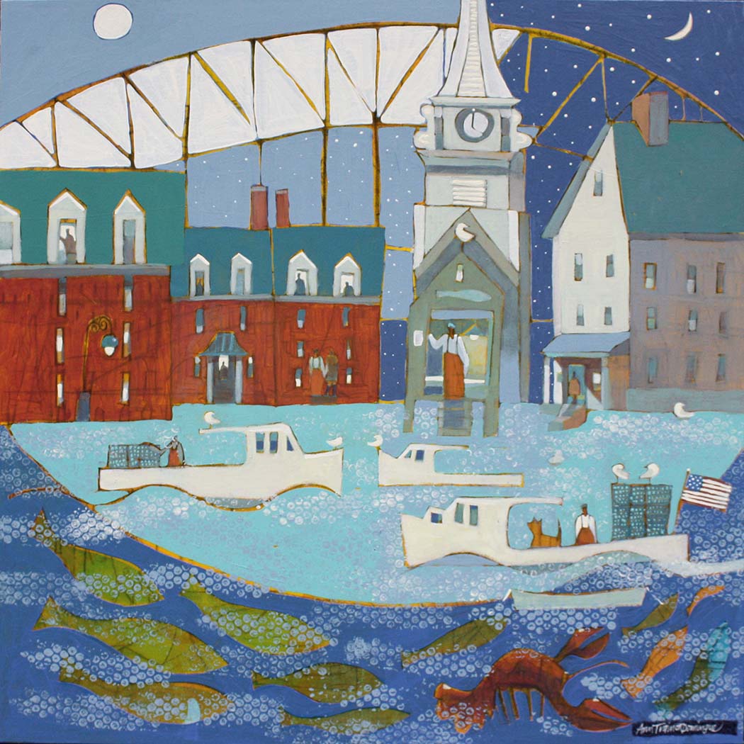 Click here to view Village Twilight by Ann Trainor Domingue