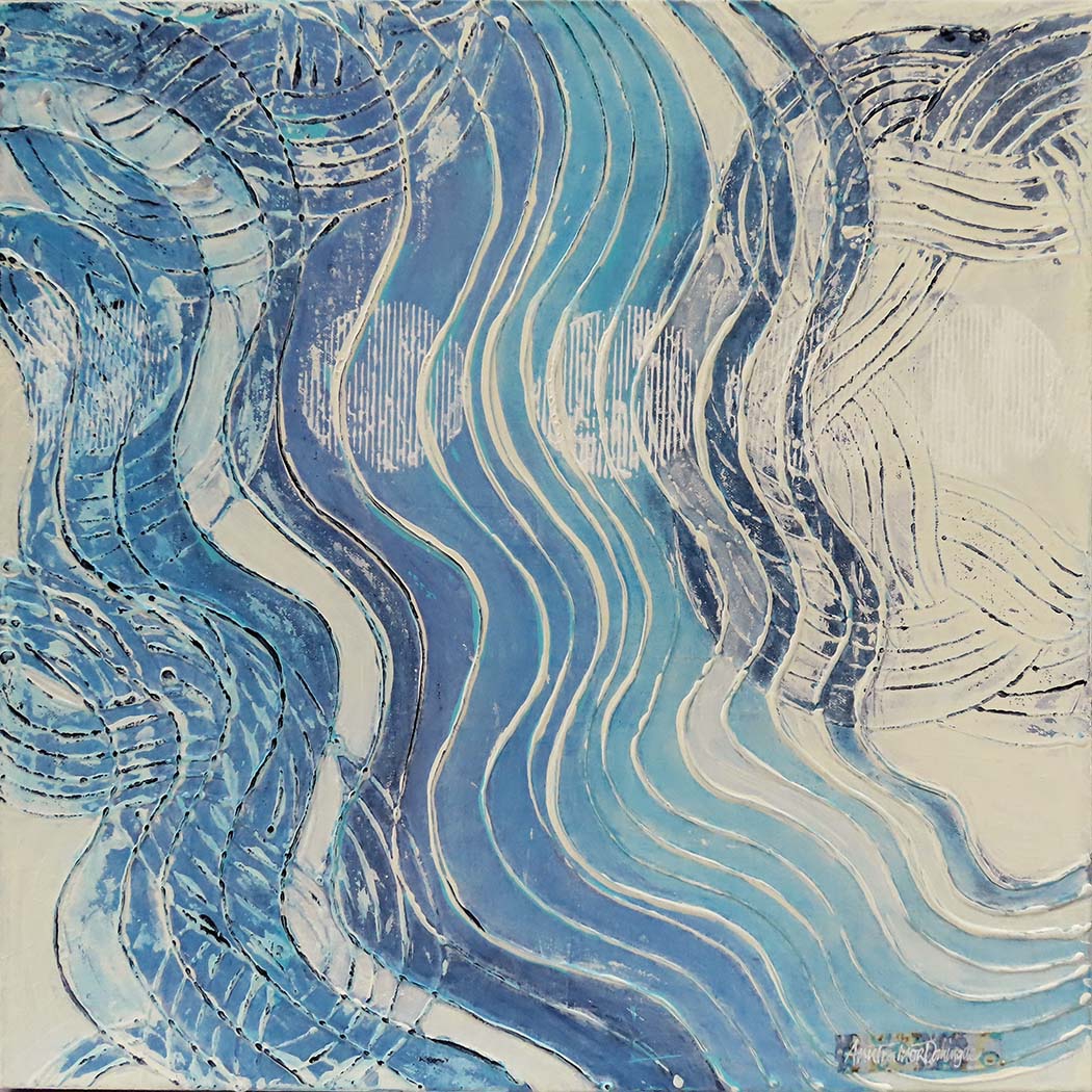 Along the Way Blue by Ann Trainor Domingue