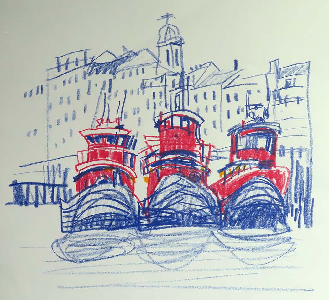 Click here to view Waiting in the Harbor, Portsmouth NH by Ann Trainor Domingue