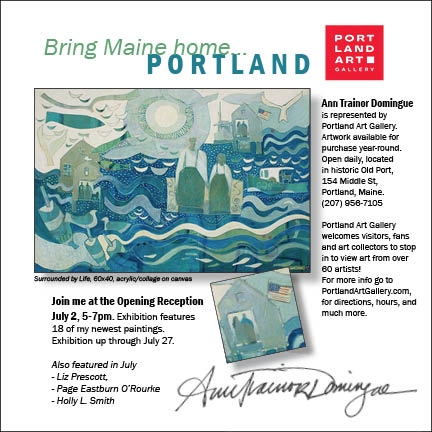 Art Opening at Portland Art Gallery Jul 2 2026 by Ann Trainor Domingue