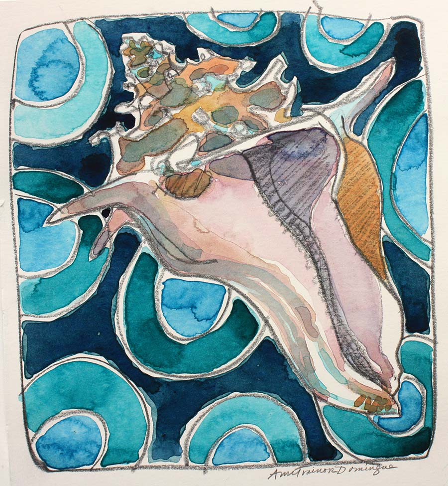 Click here to view Conch and Blue by Ann Trainor Domingue